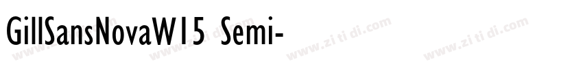 GillSansNovaW15 Semi字体转换
